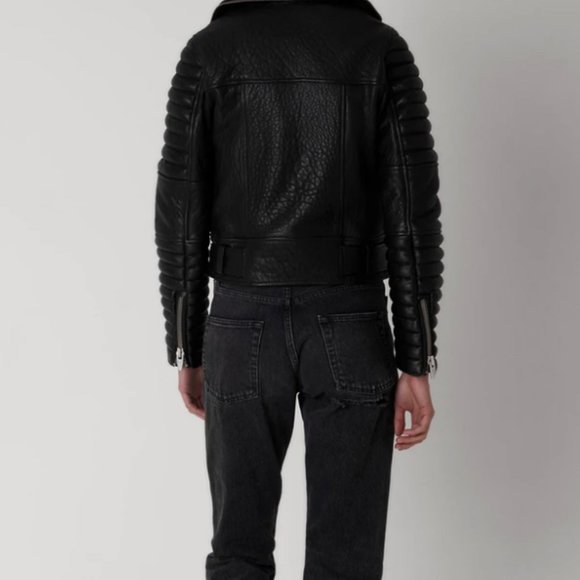 The COOLEST Leather Moto Jacket by The Arrivals - Picture 7 of 13